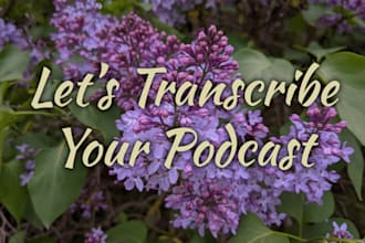 transcribe your podcast episode