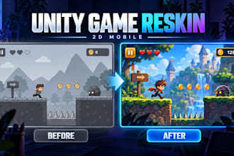 reskin and customize your unity mobile game with ads and in app purchases