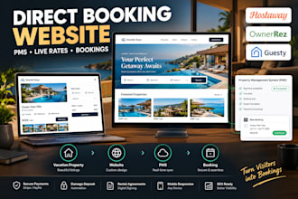 build a ownerrez rental direct booking website with hostaway and pricelab