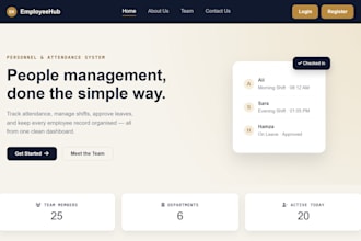build a custom laravel web application with admin dashboard