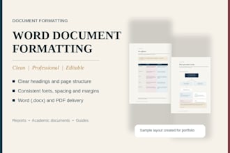 format and design microsoft word documents