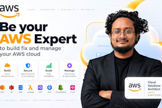be your AWS expert to build, AWS fix and manage AWS cloud