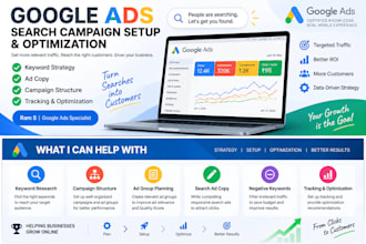 create and optimize google ads search campaigns