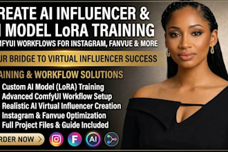 nsfw ai influencer ai model lora training comfyui workflow for instagram fanvue