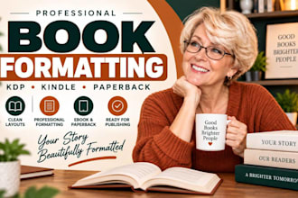 do book formatting, paperback formatting, ebook formatting and KDP formatting