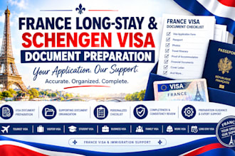 prepare your france long stay and schengen visa documents