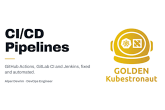 fix and build ci cd pipelines with github actions, gitlab ci or jenkins