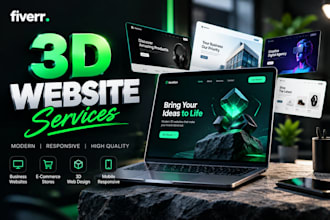 create stunning 3d websites