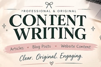write engaging articles and creative web content