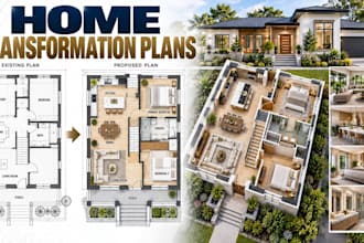 create home transformation plans with detailed remodeling 3d views