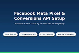 set up facebook meta pixel and conversions API tracking
