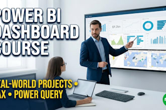 create a power bi dashboard course with real world projects