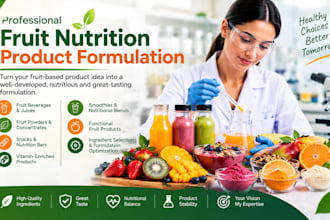 formulate fruit nutrition products and functional beverages