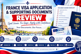review your france visa application and supporting documents