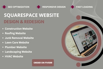 design a lead generating local business website, landscaping, plumber, hvac site