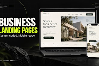 build a business landing page