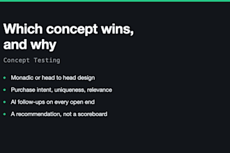 run a concept test on your product, ad or packaging idea