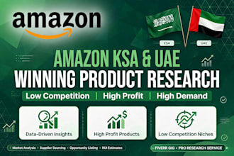find 5 winning products for amazon ksa and uae