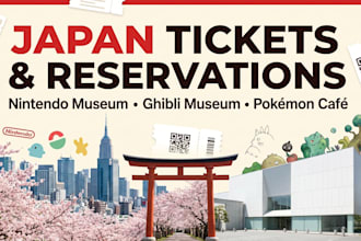 book ghibli museum, and nintendo museum tickets for you
