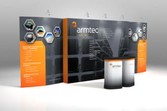 design a backdrop,tradeshow booth or retractable banner