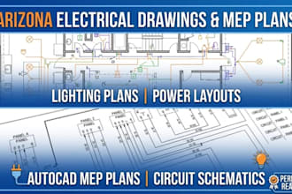 create arizona electrical drawing autocad mep plans lighting plans power layouts