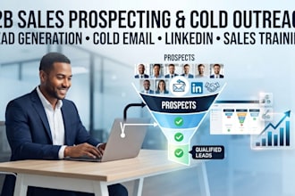 create a b2b sales prospecting and cold outreach training course