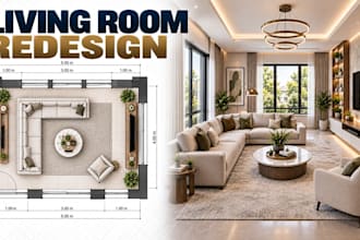 redesign living rooms with detailed floor plans 3d visualization
