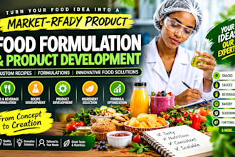 formulate your food product and develop market ready recipe
