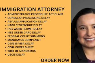 handle immigration mandamus cases for visa, i485, asylum and work permit delays