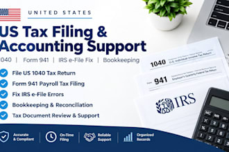 file US 1040 tax return form 941 payroll tax filing fix irs error and bk