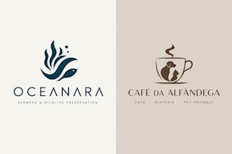 design a modern minimalist logo with vector files