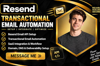 setup resend email API transactional email automation saas integration workflow
