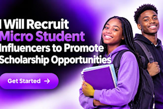 recruit student micro influencers to promote scholarship opportunities