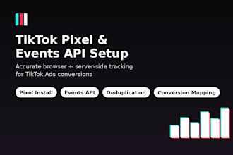 set up tiktok pixel and events API tracking