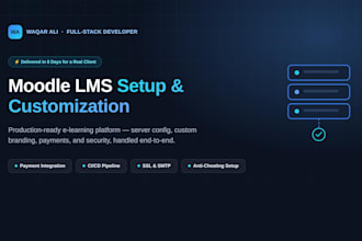 moodle lms setup and customization