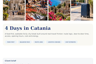 create a personalized travel itinerary with maps and real logistics