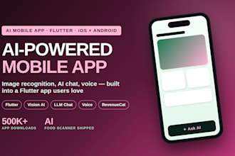 build an ai powered mobile app in flutter with chat, vision and voice features
