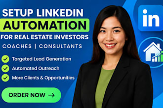 setup linkedin helper automation real estate investor coaches lead generation