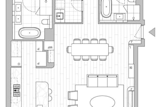 draft 2d floor plan, house plan and construction permit drawings