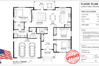 review, stamp, seal, and sign your architectural plans for ca, tx, nj, il and oh