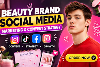 do beauty brand social media marketing, content planning and content strategy