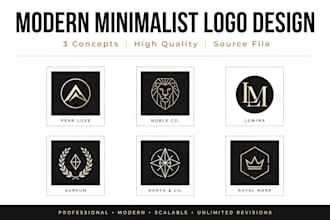 design modern minimalist logo and tshirt design