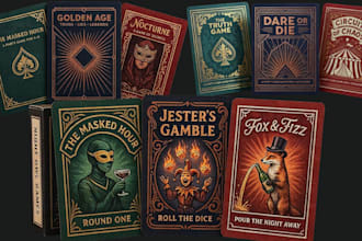 custom party card game design drinking card game couples card and card rulebook