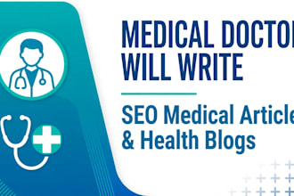 write medical articles and health blogs
