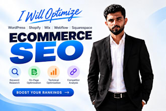 optimize wordpress shopify wix webflow squarespace ecommerce SEO