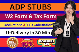 do stubs , adp and w2 for employer and your employee