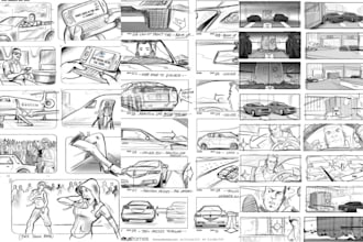 be your professional storyboard artist for animation, film and commercial