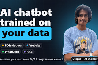 build a custom ai chatbot and rag ai agent trained on your business data