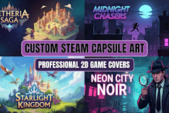 design custom steam artwork showcase and steam profile art