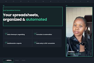 organize, clean, and build formulas in your excel
